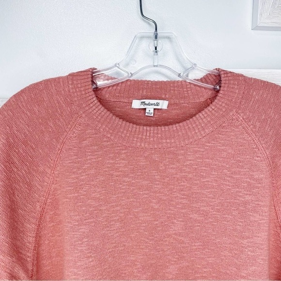 Madewell Rose Dust Telluride Crewneck Pullover Sweater Size Small - Picture 4 of 13
